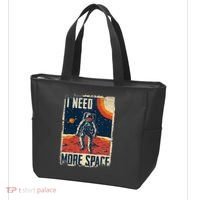 Funny Quote Space Man Astronaut Retro I Need More Space Tote Bag thumb 3