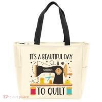 Funny Quilting Sewing For Fabric Quilt Quilter Tote Bag thumb 0