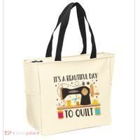Funny Quilting Sewing For Fabric Quilt Quilter Tote Bag thumb 2