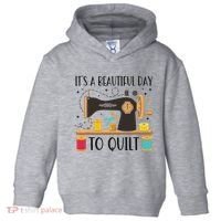 Funny Quilting Sewing For Fabric Quilt Quilter Toddler Hoodie thumb 0