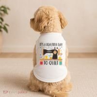 Funny Quilting Sewing For Fabric Quilt Quilter Doggie Tank thumb 2
