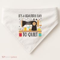 Funny Quilting Sewing For Fabric Quilt Quilter USA-Made Doggie Bandana thumb 0