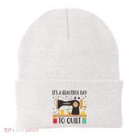 Funny Quilting Sewing For Fabric Quilt Quilter Beanie thumb 0