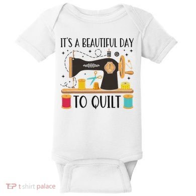 Funny Quilting Sewing For Fabric Quilt Quilter Baby Bodysuit