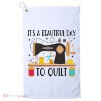 Funny Quilting Sewing For Fabric Quilt Quilter Golf Towel thumb 0