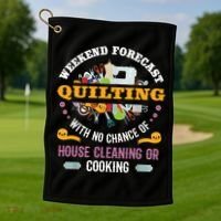 Funny Quilting Sewing Quilt Gift For Quilter Gift Golf Towel thumb 1