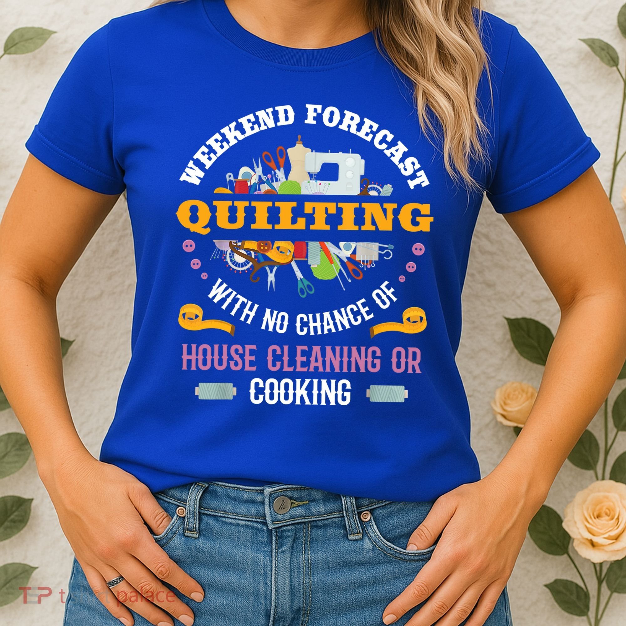 Funny Quilting Sewing Quilt Gift For Quilter Gift Women's T-Shirt
