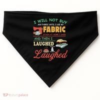 Funny Quilting Sewing Sayings Gift For Sewer & Quilter Gift USA-Made Doggie Bandana thumb 0