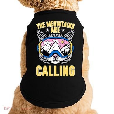 Funny Quote Ski Cat Lovers Skiing  Doggie Tank