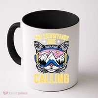 Funny Quote Ski Cat Lovers Skiing  Coffee Mug thumb 0