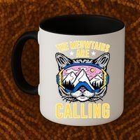 Funny Quote Ski Cat Lovers Skiing  Coffee Mug thumb 2