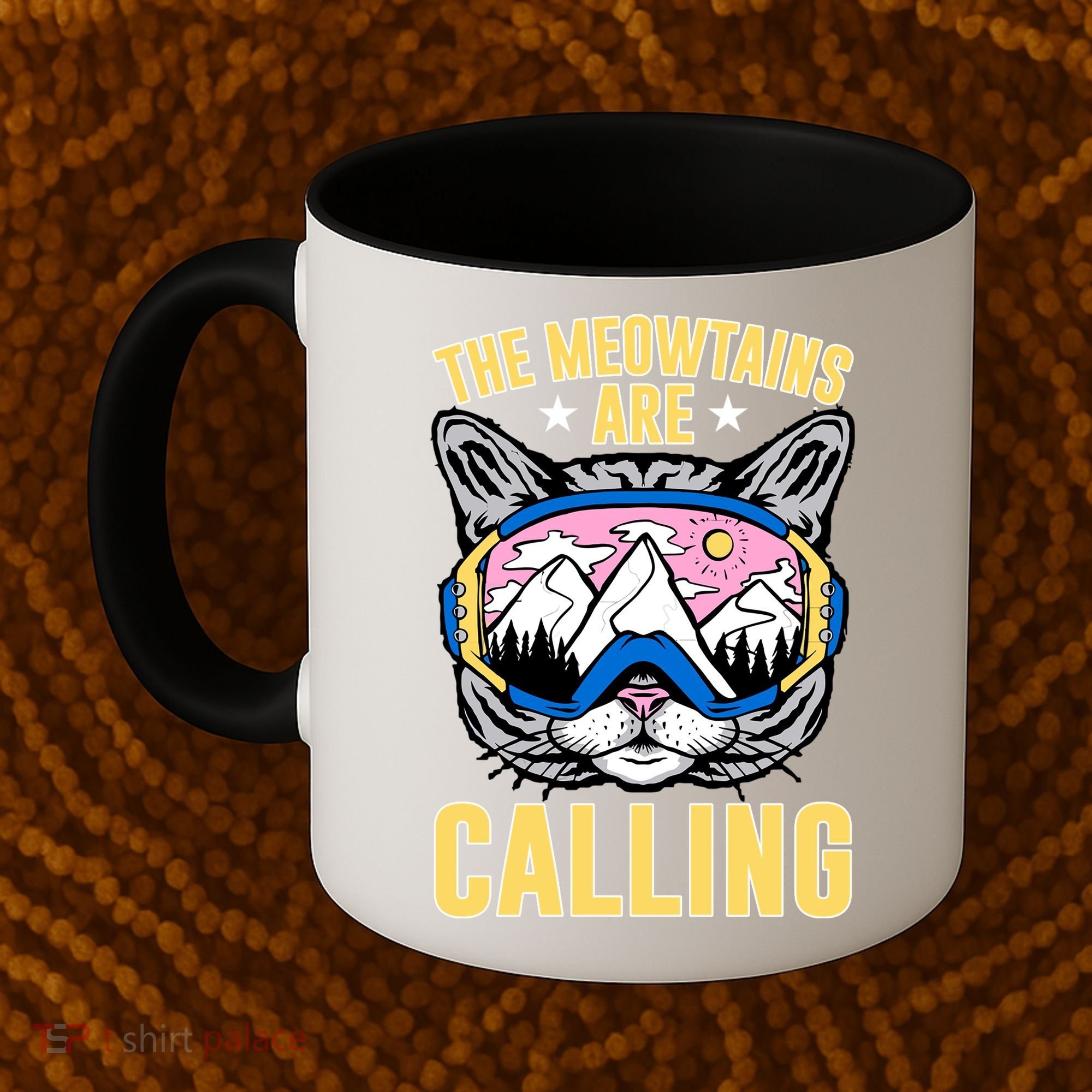 Funny Quote Ski Cat Lovers Skiing  Coffee Mug