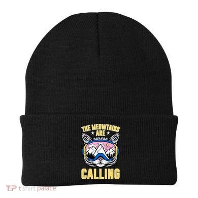 Funny Quote Ski Cat Lovers Skiing  Beanie