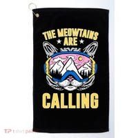 Funny Quote Ski Cat Lovers Skiing  Golf Towel thumb 0