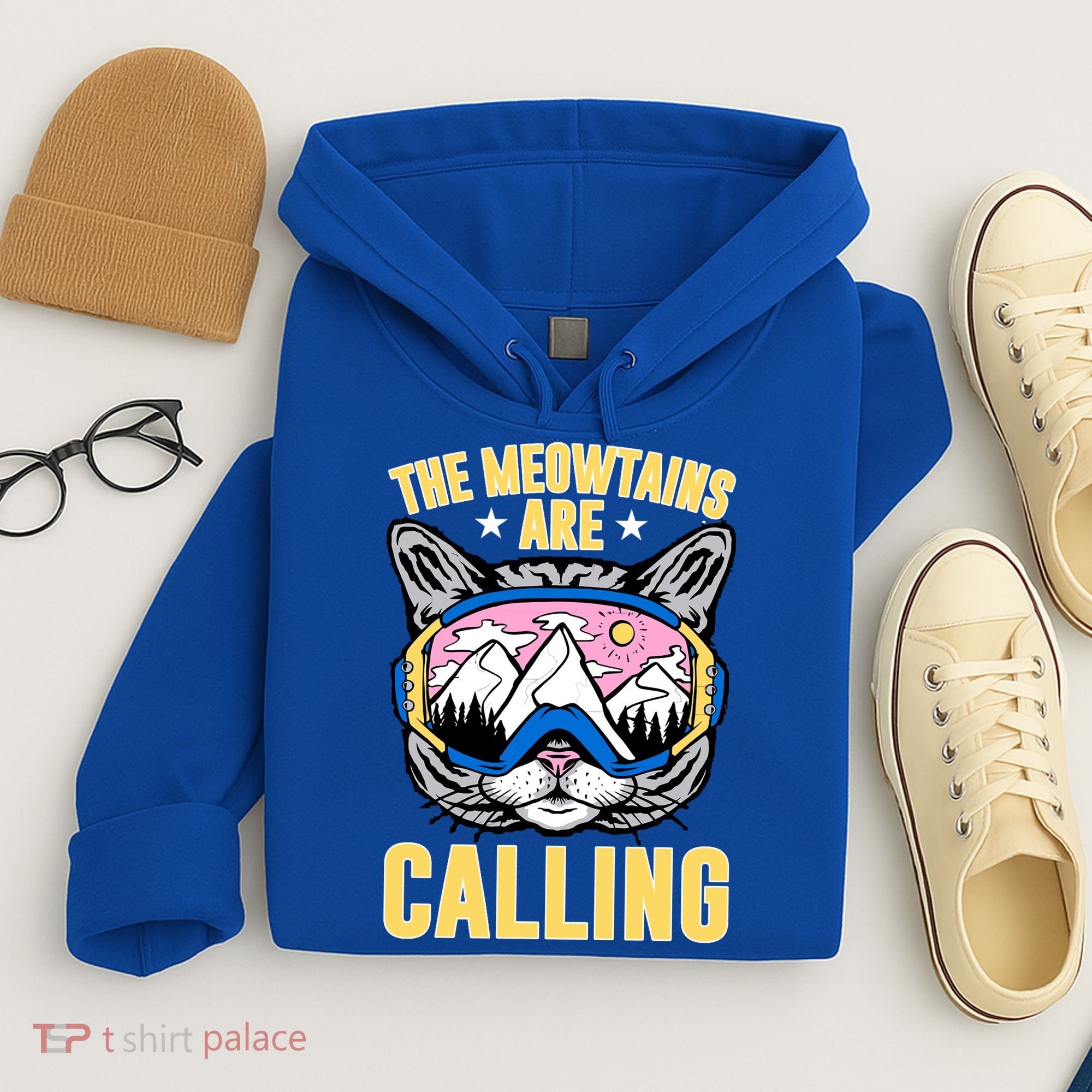 Funny Quote Ski Cat Lovers Skiing  Hoodie