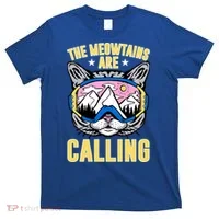Funny Quote Ski Cat Lovers Skiing  T-Shirt thumb 0