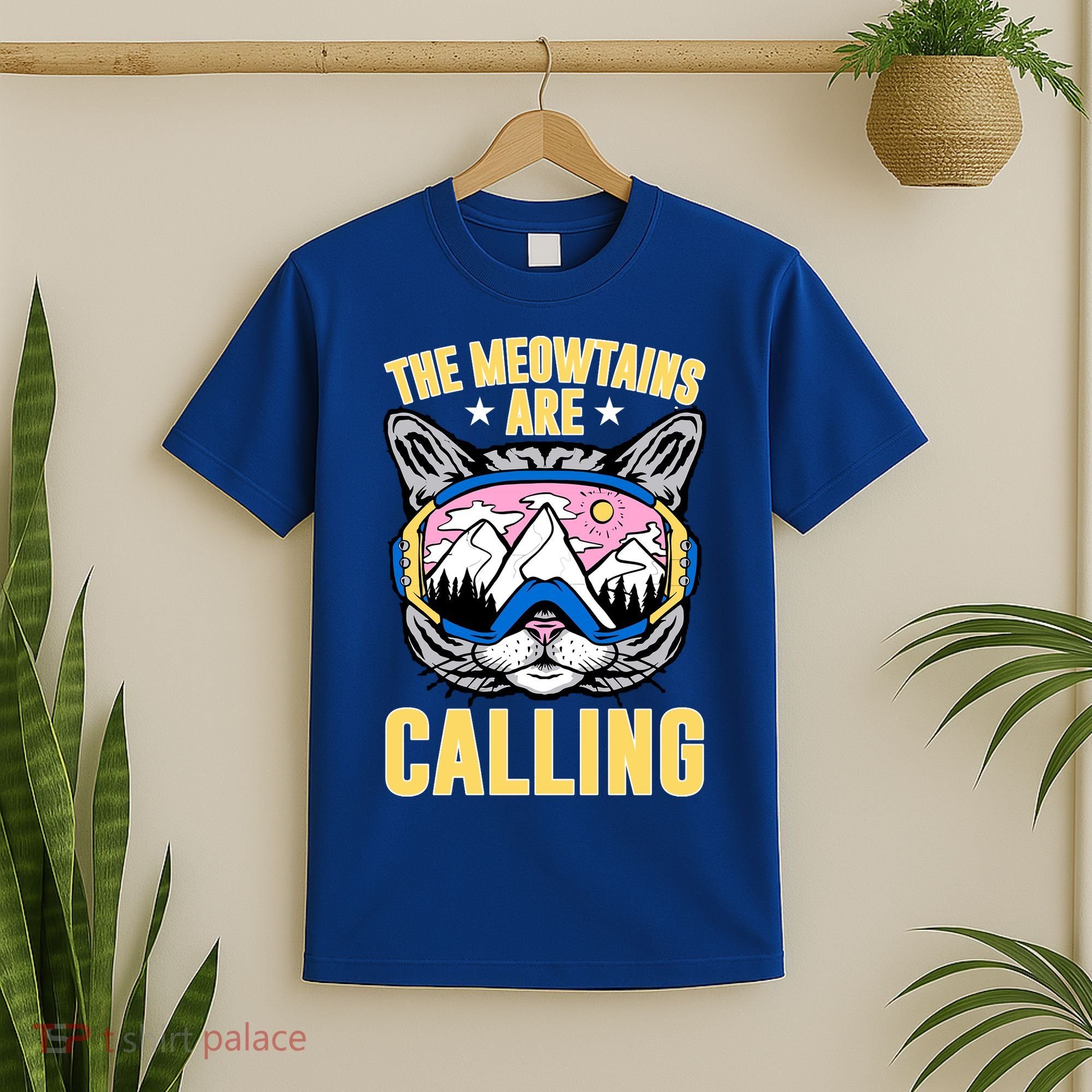 Funny Quote Ski Cat Lovers Skiing  T-Shirt