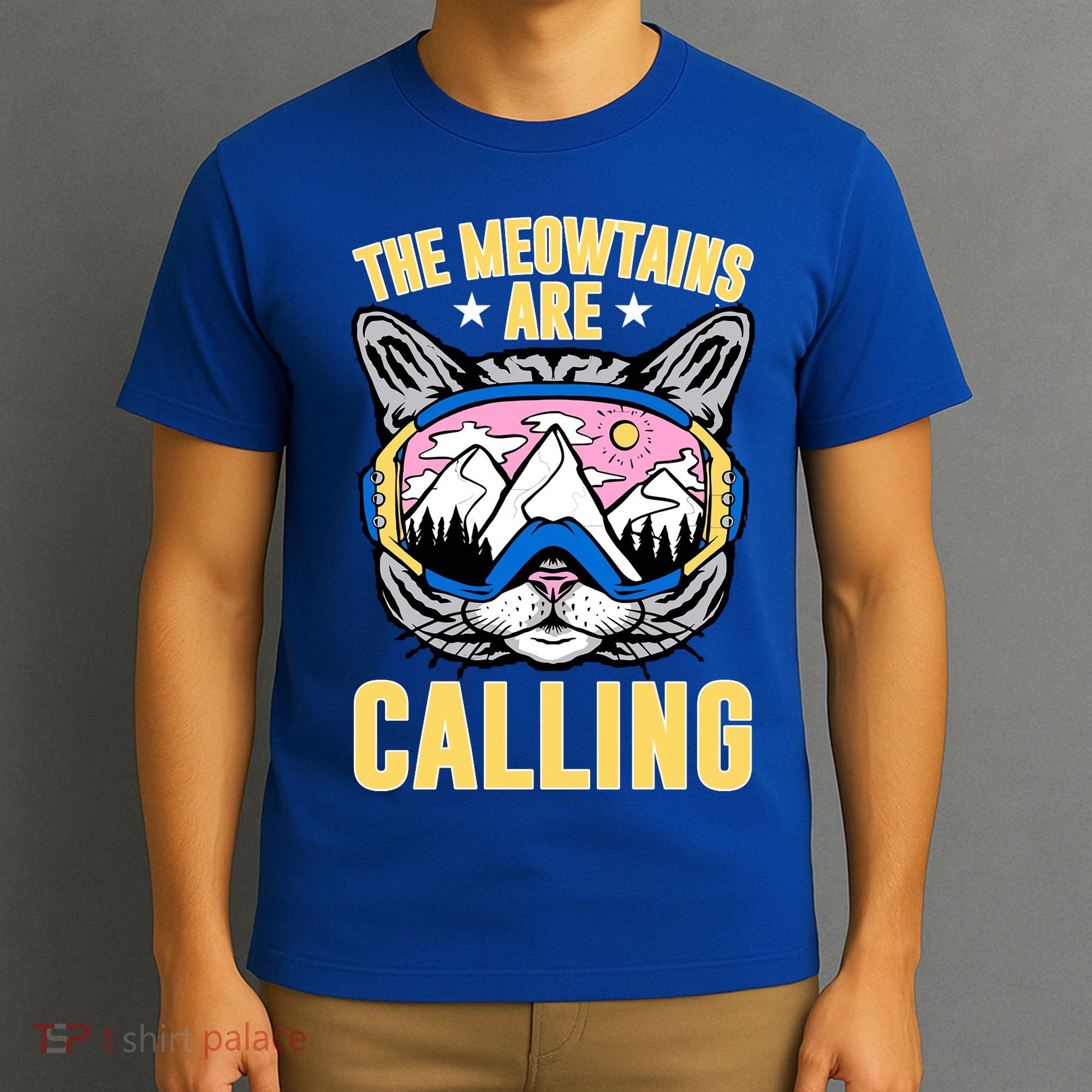 Funny Quote Ski Cat Lovers Skiing  T-Shirt