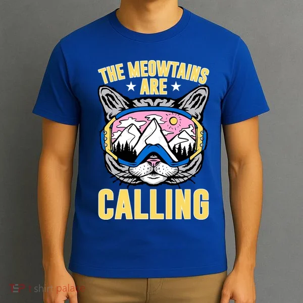 Funny Quote Ski Cat Lovers Skiing  T-Shirt