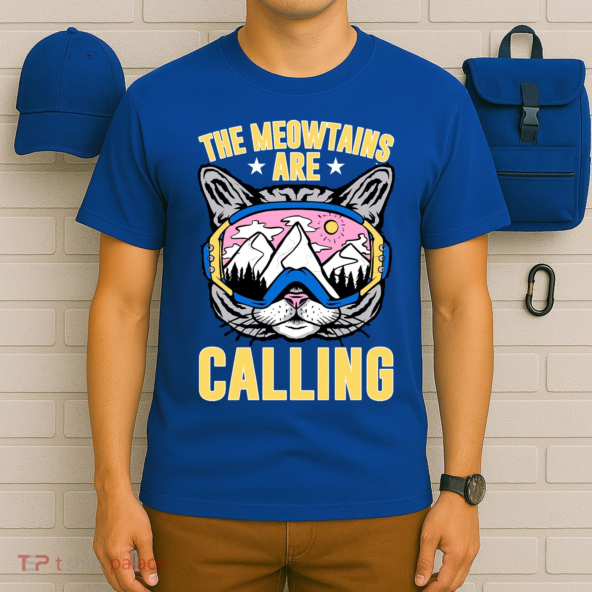 Funny Quote Ski Cat Lovers Skiing  T-Shirt