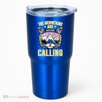 Funny Quote Ski Cat Lovers Skiing  Tumbler thumb 0