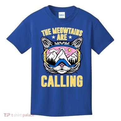 Funny Quote Ski Cat Lovers Skiing  Kids T-Shirt