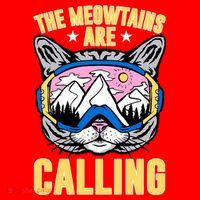 Funny Quote Ski Cat Lovers Skiing  Santa Hat thumb 1
