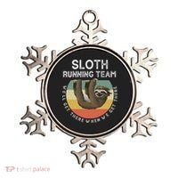 Funny Quotes Sloth Running Team Gift Gift Ornament thumb 0