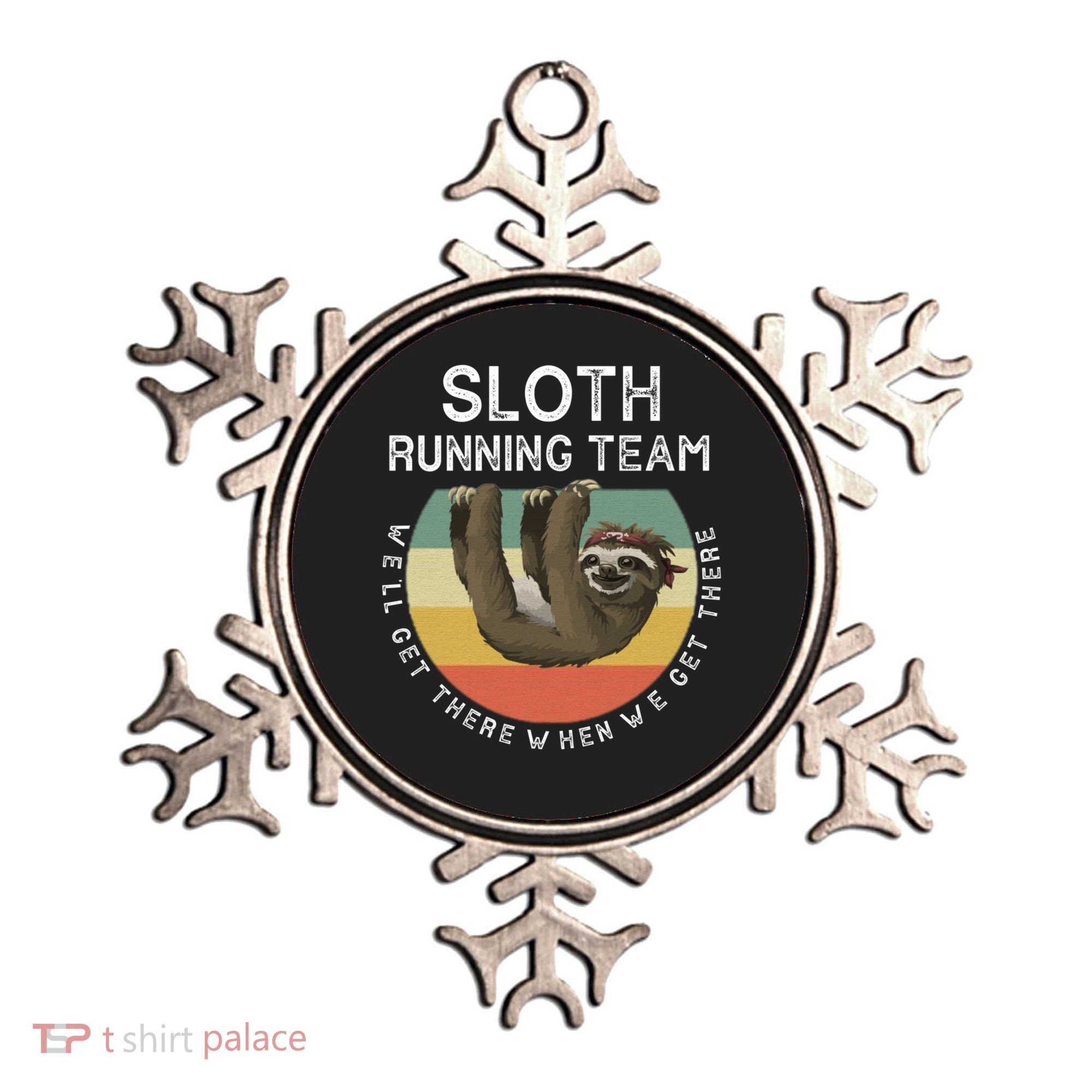Funny Quotes Sloth Running Team Gift Gift Ornament