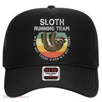 Funny Quotes Sloth Running Team Gift Gift Hat thumb 0