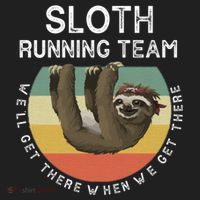 Funny Quotes Sloth Running Team Gift Gift Hat thumb 2