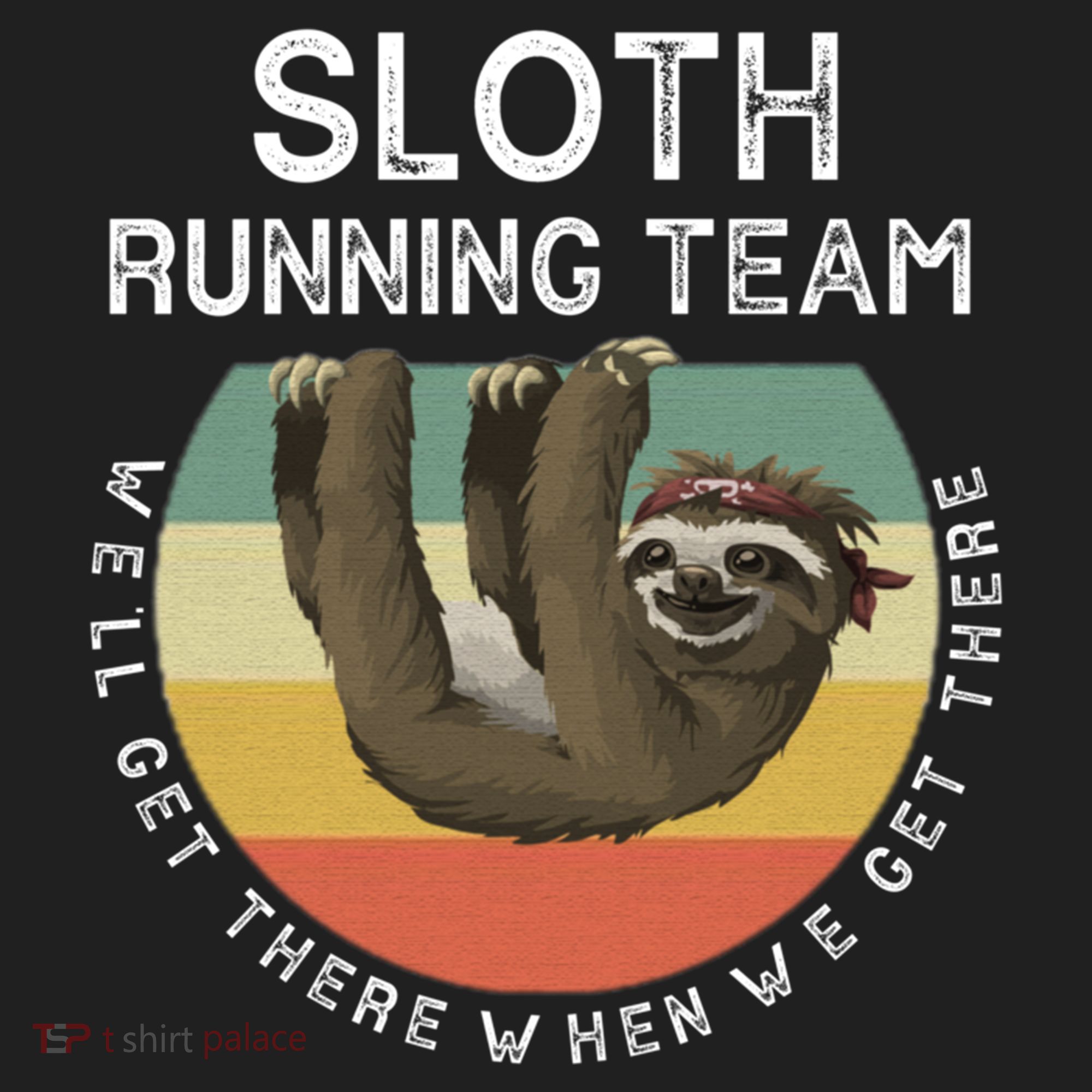 Funny Quotes Sloth Running Team Gift Gift Golf Towel