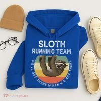 Funny Quotes Sloth Running Team Gift Gift Hoodie thumb 4