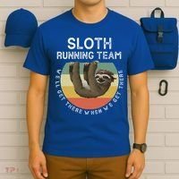 Funny Quotes Sloth Running Team Gift Gift T-Shirt thumb 6
