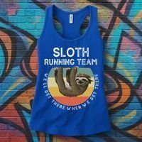 Funny Quotes Sloth Running Team Gift Gift Women's Tank Top thumb 3