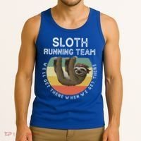 Funny Quotes Sloth Running Team Gift Gift Tank Top thumb 3