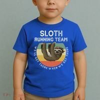 Funny Quotes Sloth Running Team Gift Gift Toddler T-Shirt thumb 2