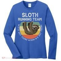 Funny Quotes Sloth Running Team Gift Gift Women's Long Sleeve Shirt thumb 0