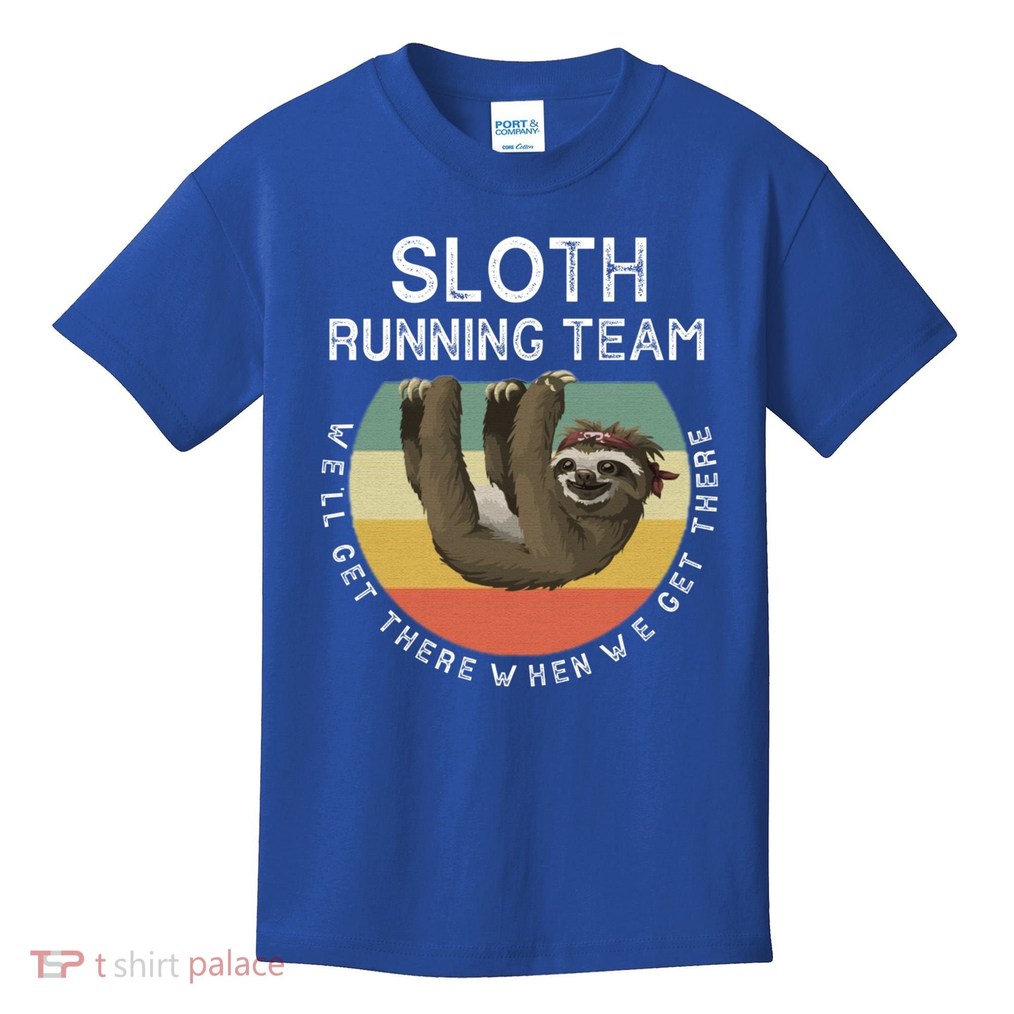 Funny Quotes Sloth Running Team Gift Gift Kids T-Shirt