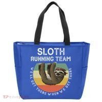 Funny Quotes Sloth Running Team Gift Gift Tote Bag thumb 0