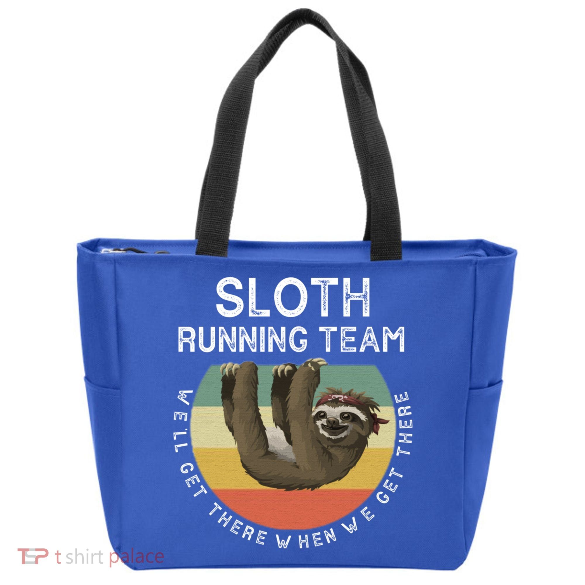 Funny Quotes Sloth Running Team Gift Gift Tote Bag