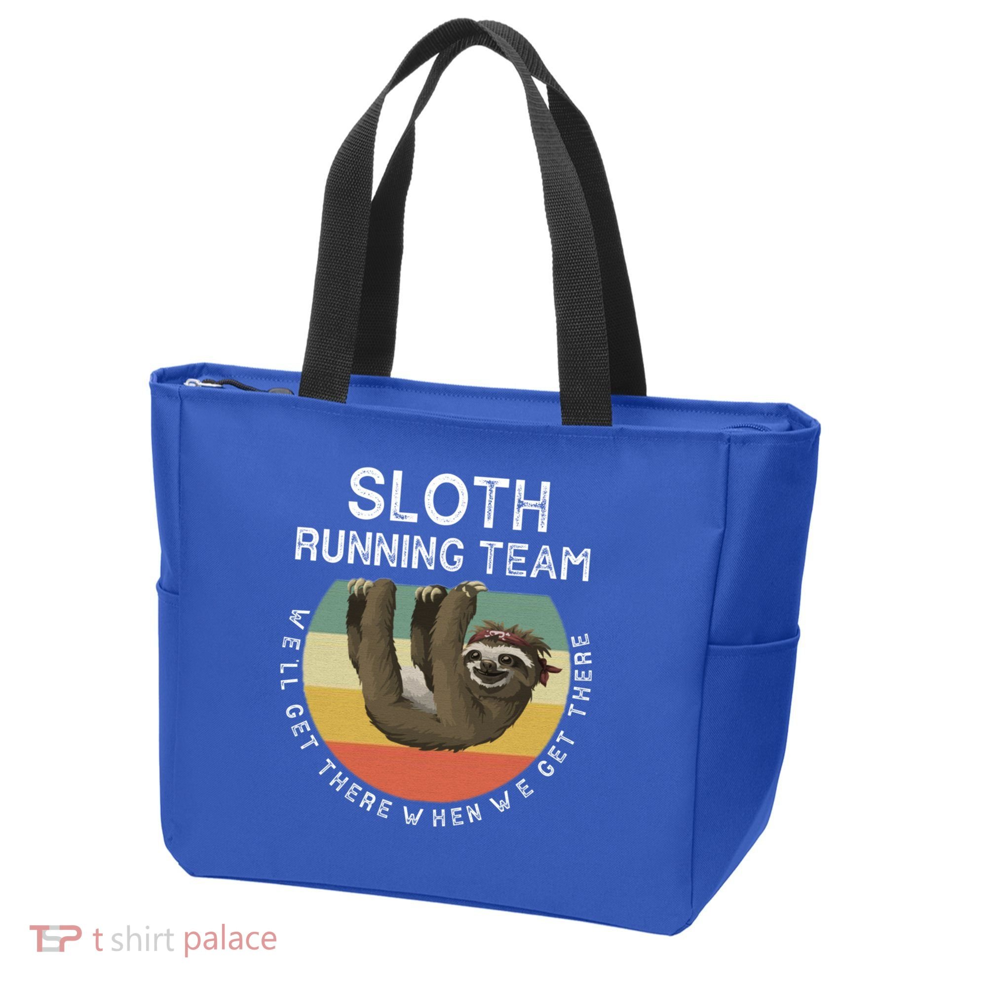 Funny Quotes Sloth Running Team Gift Gift Tote Bag