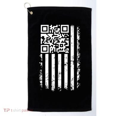 Funny Qr Scan Me President Trump 45 47 Dancing Code Flag Golf Towel