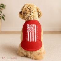 Funny Qr Scan Me President Trump 45 47 Dancing Code Flag Doggie Tank thumb 2