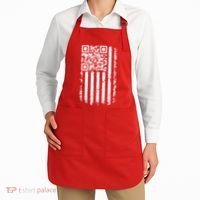 Funny Qr Scan Me President Trump 45 47 Dancing Code Flag Apron thumb 2
