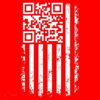 Funny Qr Scan Me President Trump 45 47 Dancing Code Flag Baby Bodysuit thumb 2