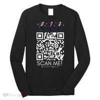 Funny Qr Scan Me President Qr Trump Dancing Hat Christmas Long Sleeve Shirt thumb 0