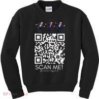 Funny Qr Scan Me President Qr Trump Dancing Hat Christmas Kids Sweatshirt thumb 0