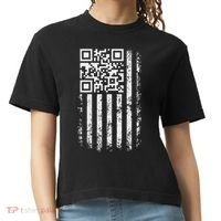 Funny Qr Scan Me President Trump 4547 Trump Dancing Code Comfort Colors Boxy T-Shirt thumb 0