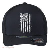 Funny Qr Scan Me President Trump 4547 Trump Dancing Code Flexfit Unipanel Trucker Cap thumb 0